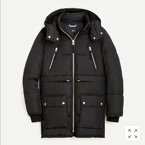 J Crew Chateau Puffer Jacket with PrimaLoft